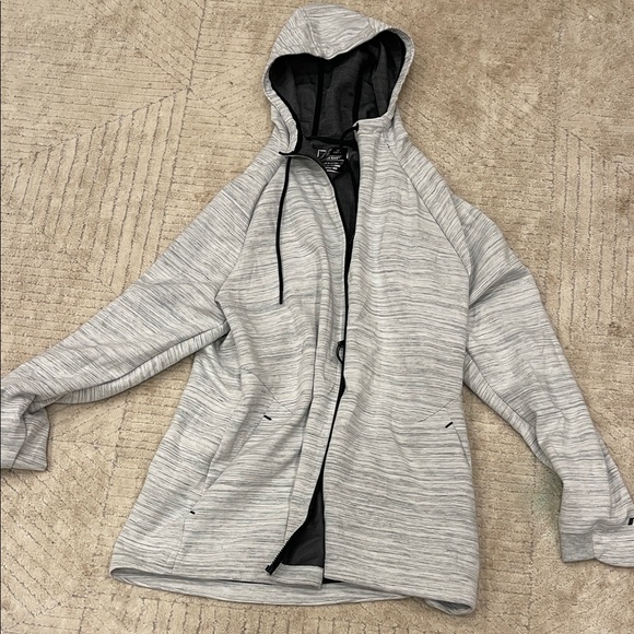 Russell Athletic Gray Hooded Jacket - Picture 1 of 2